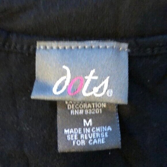 Dots Black & Gold Sequin Racerback Tank Top Medium - Picture 4 of 4